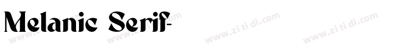 Melanic Serif字体转换